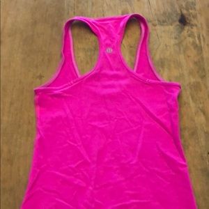 Lululemon hot pink razorback tank size 2